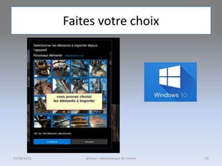 Faites votre choix
25/04/2016 @telier - Médiathèque de Lorient 29
 