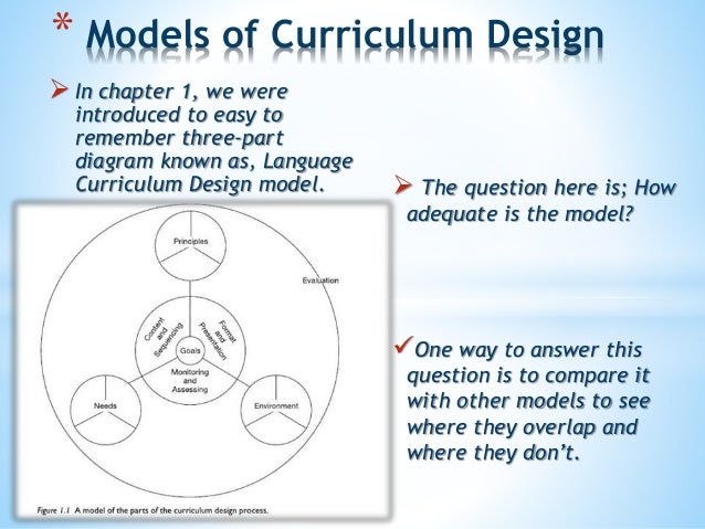 curriculum design