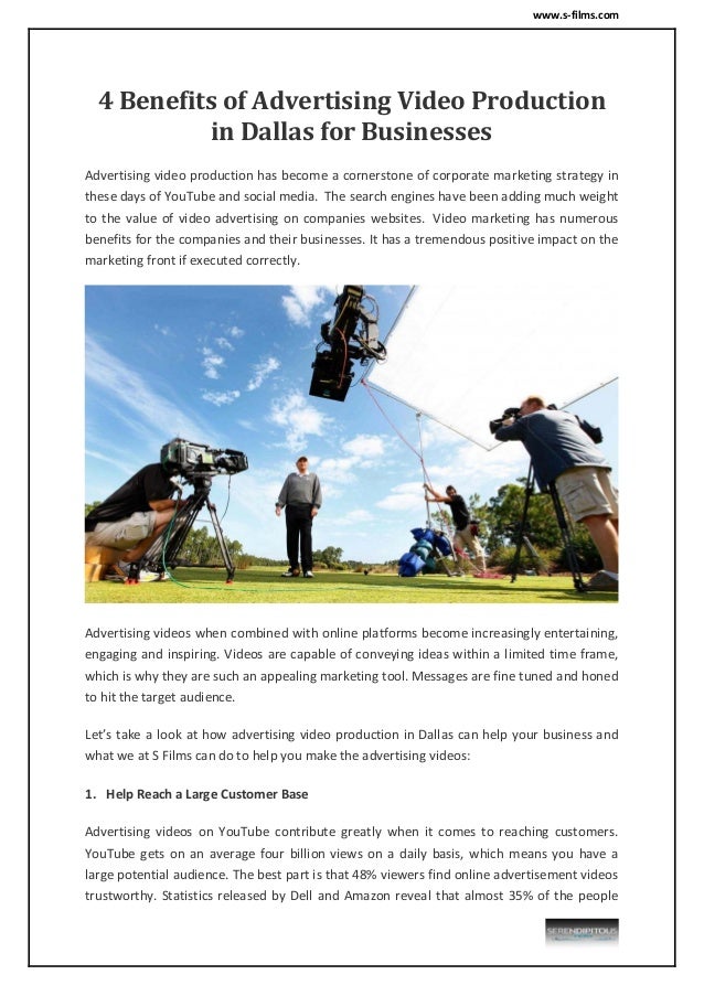 4 Benefits of Advertising Video Production in Dallas for ...