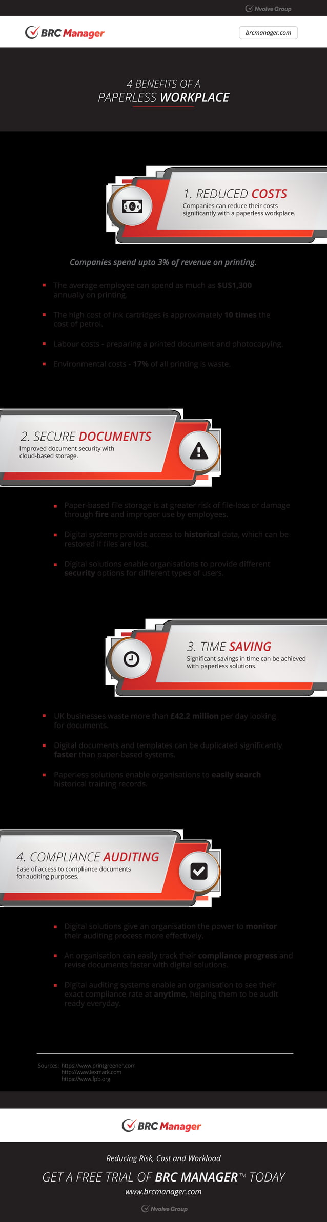4 benefits of a paperless workplace [infographic] PDF