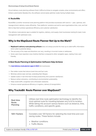 4 Best Route Planner Alternatives (Better than MapQuest) | PDF