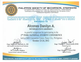 PSME National Certificate