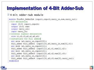 4 Bit Adder Subtractor Truth Table