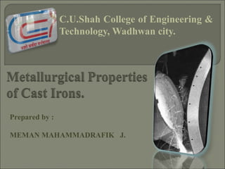 C.U.Shah College of Engineering &
Technology, Wadhwan city.
Prepared by :
MEMAN MAHAMMADRAFIK J.
 