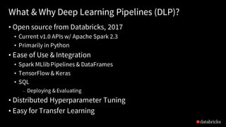A Tale of Three Deep Learning Frameworks: TensorFlow, Keras, and Deep Learning Pipelines with Brooke Wenig and Jules Damji