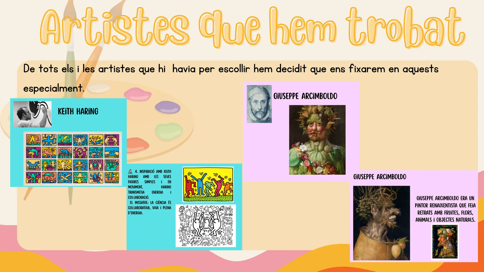 Artistes que hem trobat
Artistes que hem trobat
De tots els i les artistes que hi havia per escollir hem decidit que ens fixarem en aquests
especialment.
 