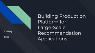 AI/ML Infra Meetup | Building Production Platform for Large-Scale ...