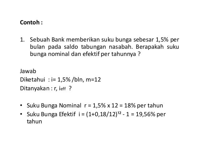 4 Bunga Nominal Dan Bunga Efektif