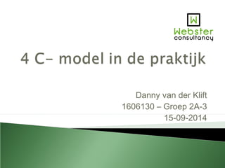 Danny van der Klift 
1606130 – Groep 2A-3 
15-09-2014 
 