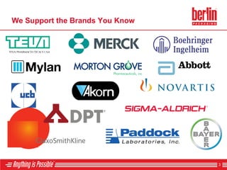 We Support the Brands You Know
3
 