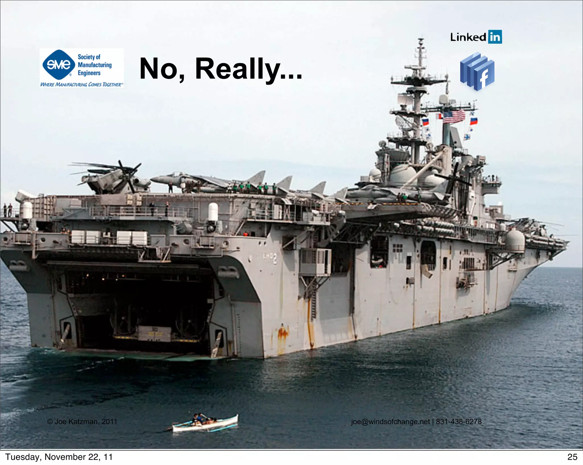 © Joe Katzman, 2011 joe@windsofchange.net | 831-438-6278
No, Really...
25Tuesday, November 22, 11
 