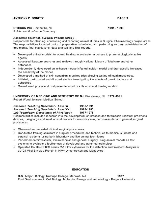 associate scientist resume