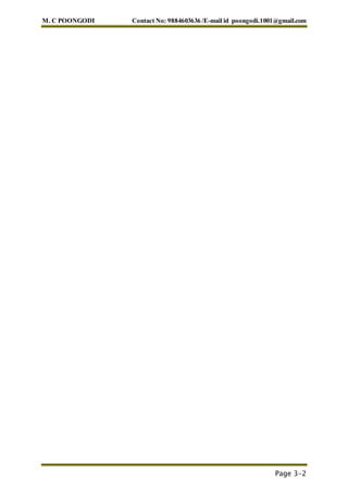M. C POONGODI Contact No: 9884603636 /E-mail id poongodi.1001@gmail.com
Page 3-2
 