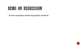  A linear regression model using ipython notebook
 
