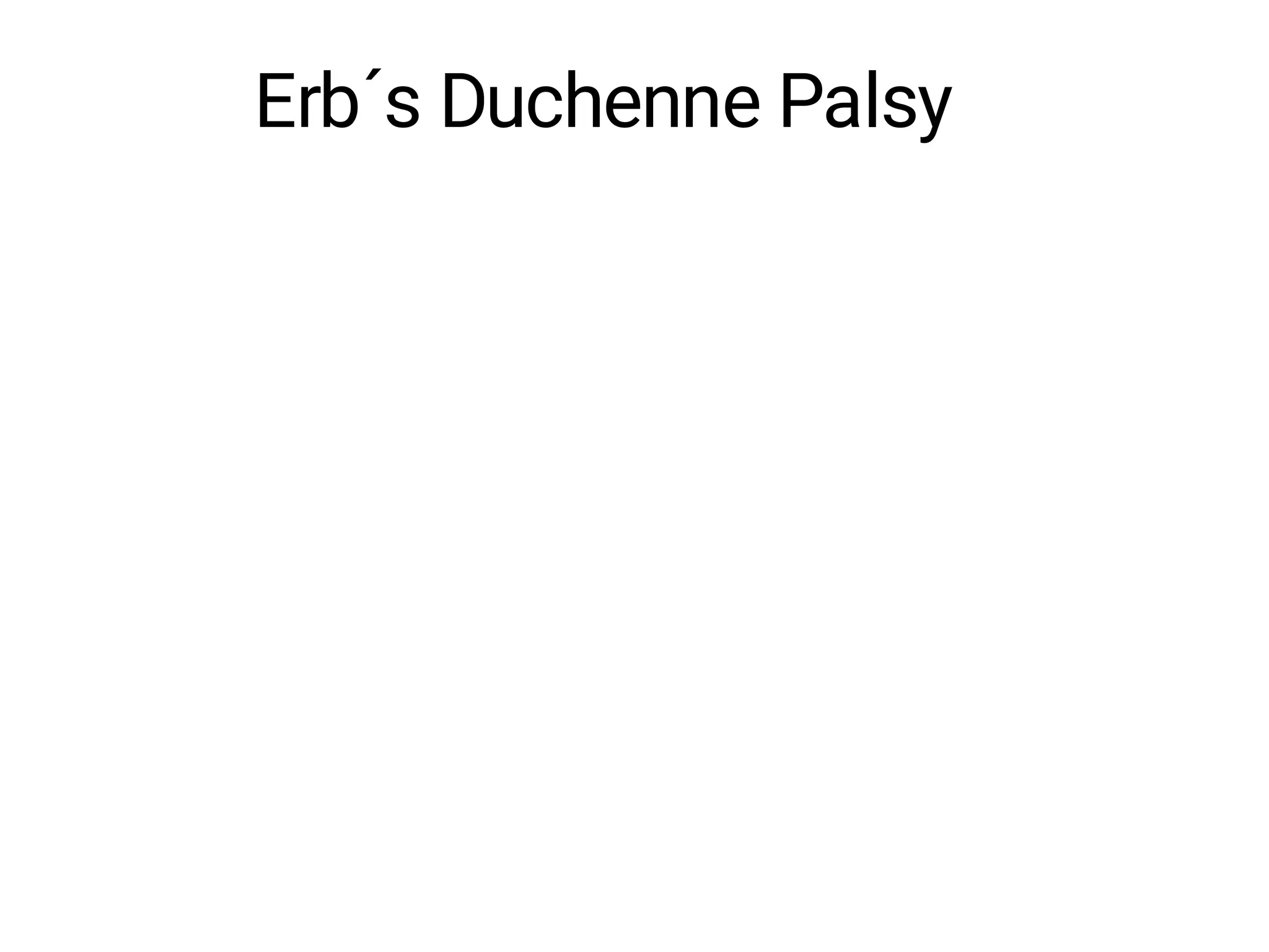 Erb´s Duchenne Palsy
 