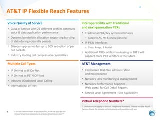 AT&T IP Flexible Reach Customer Presentation | PPT