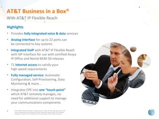 AT&T IP Flexible Reach Customer Presentation | PPT