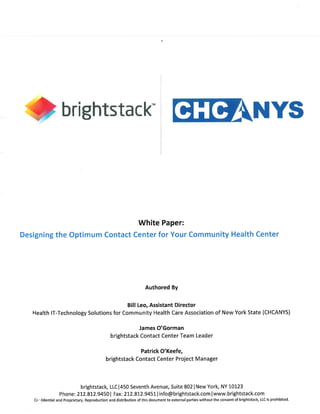 contact center white paper