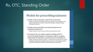 Rx, OTC, Standing Order
 
