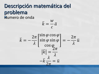 DescripciDescripción matemática delón matemática del
problemaproblema
 