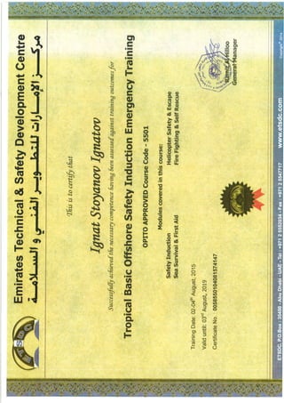 Training Certificates