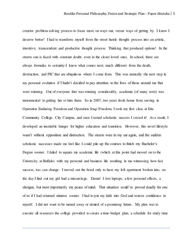 personal philosophy of creativity personal philosophy of success essay