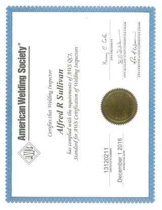 AWS CWI Certificate