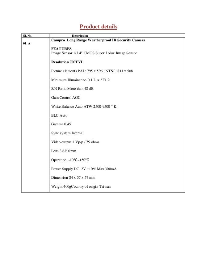 4 camera cctv quotation