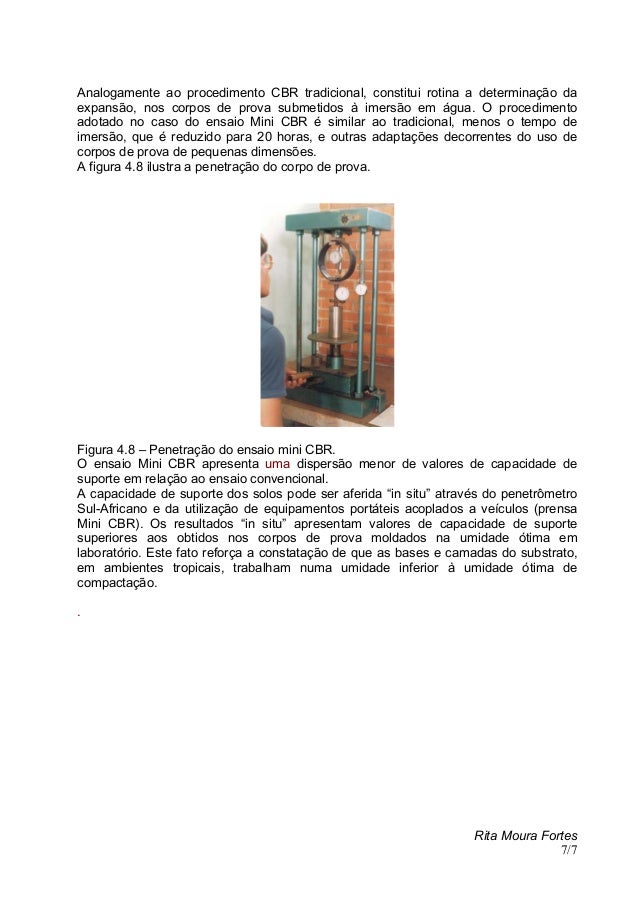 Cbr ensaio
