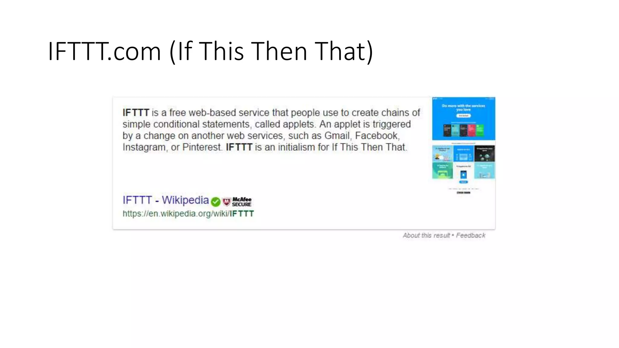 IFTTT.com (If This Then That)
 