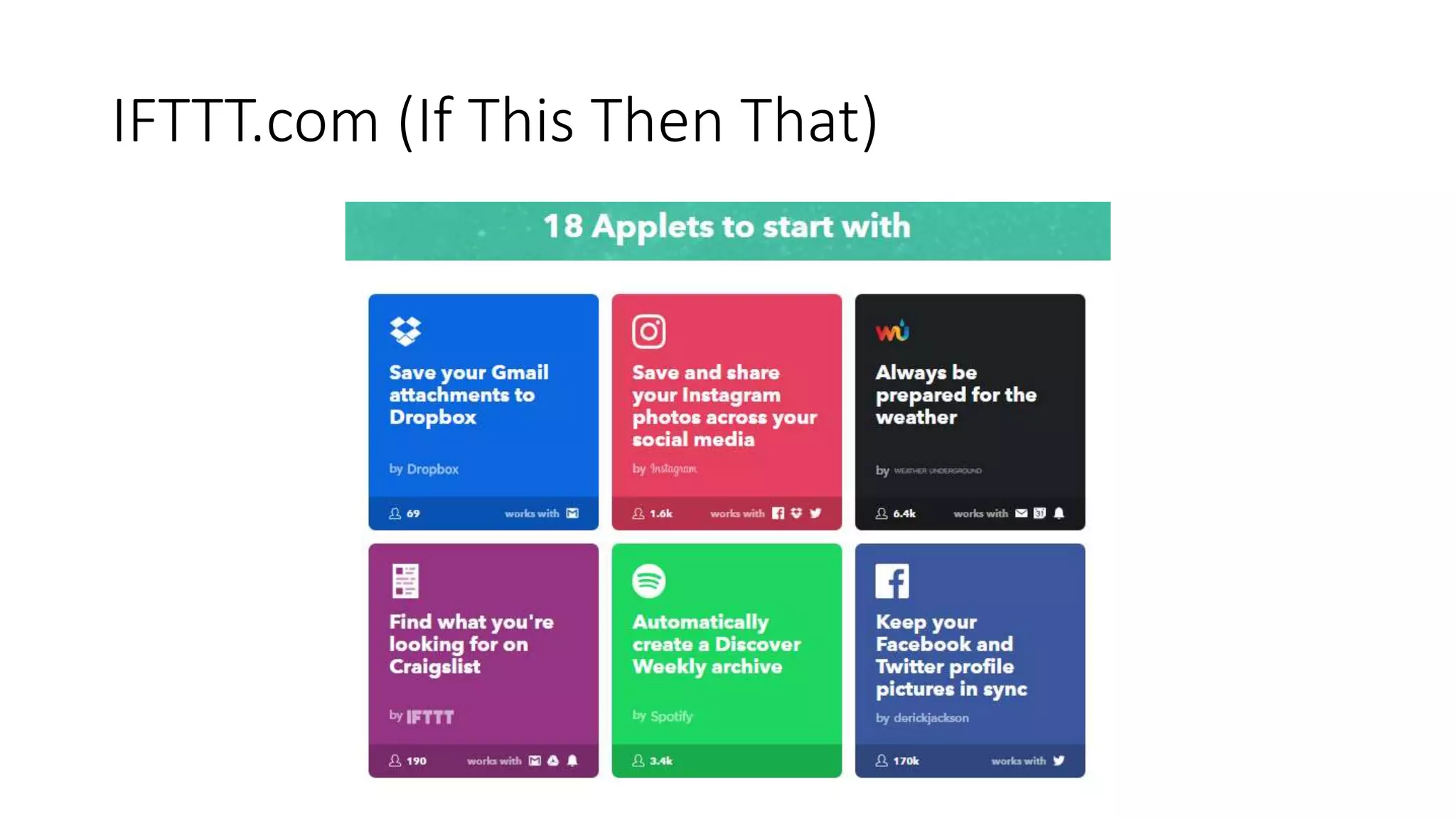 IFTTT.com (If This Then That)
 