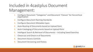 4castplus document management | PPTX