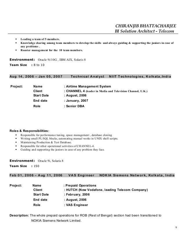 team skills resumes
