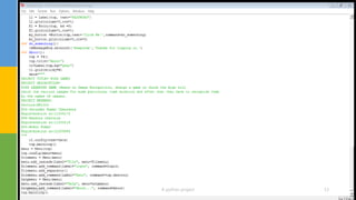 1/5/2017 A python project 13
 