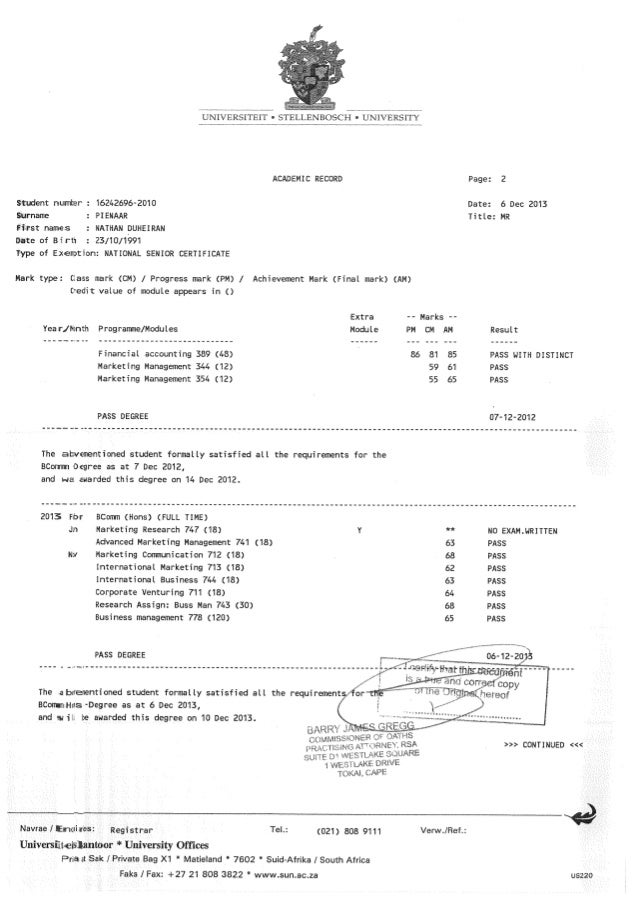 US DEGREE AND ACADEMIC RESULTS (1)