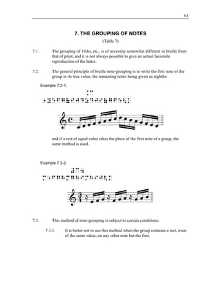 music braille code | PDF