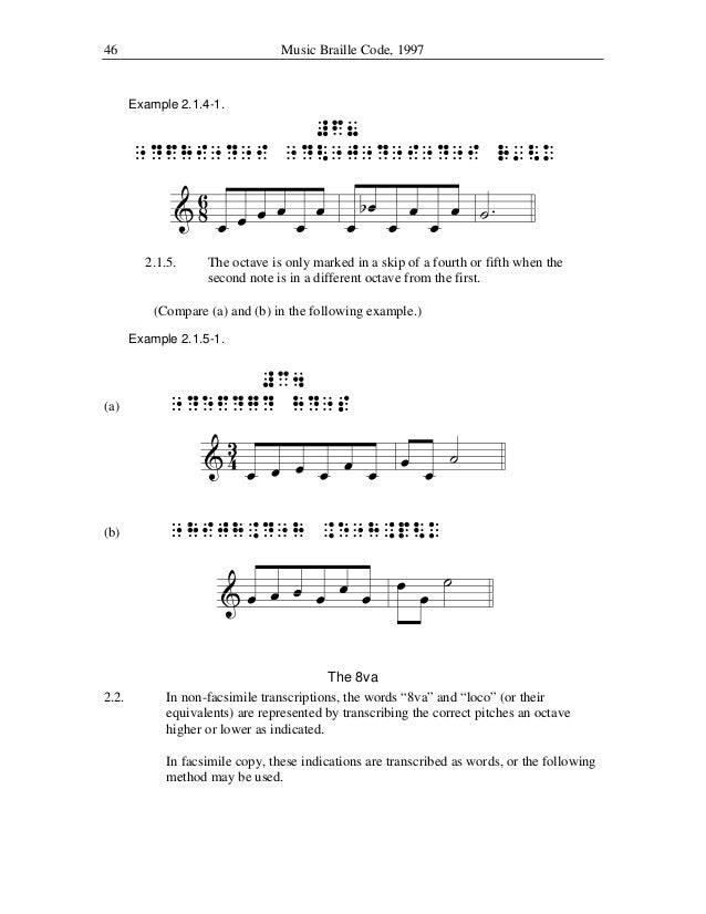 music braille code