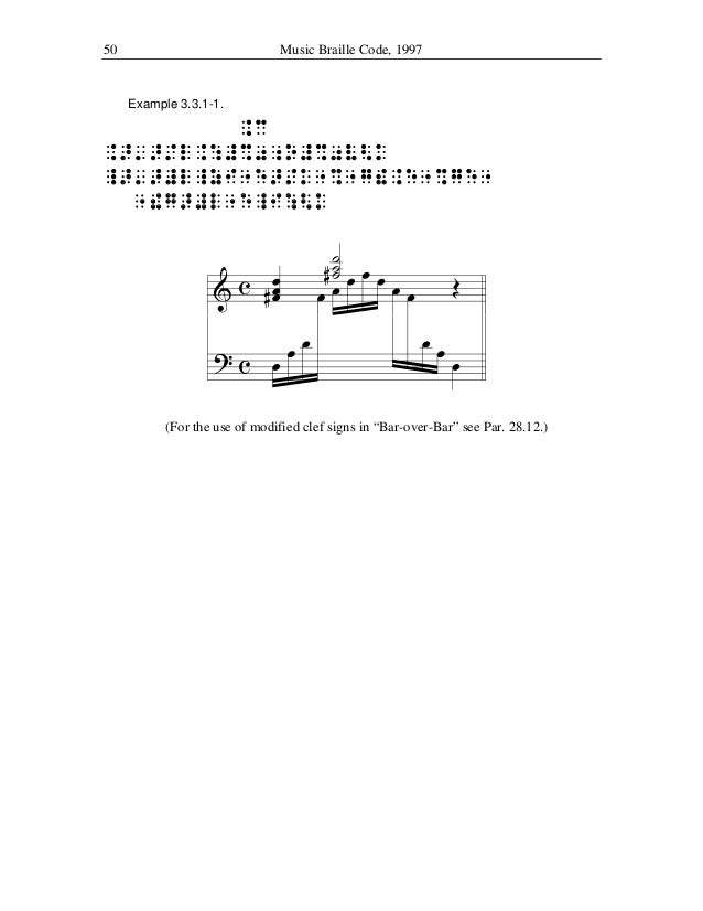 music braille code