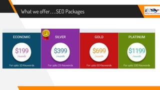 What we offer….SEO Packages
 