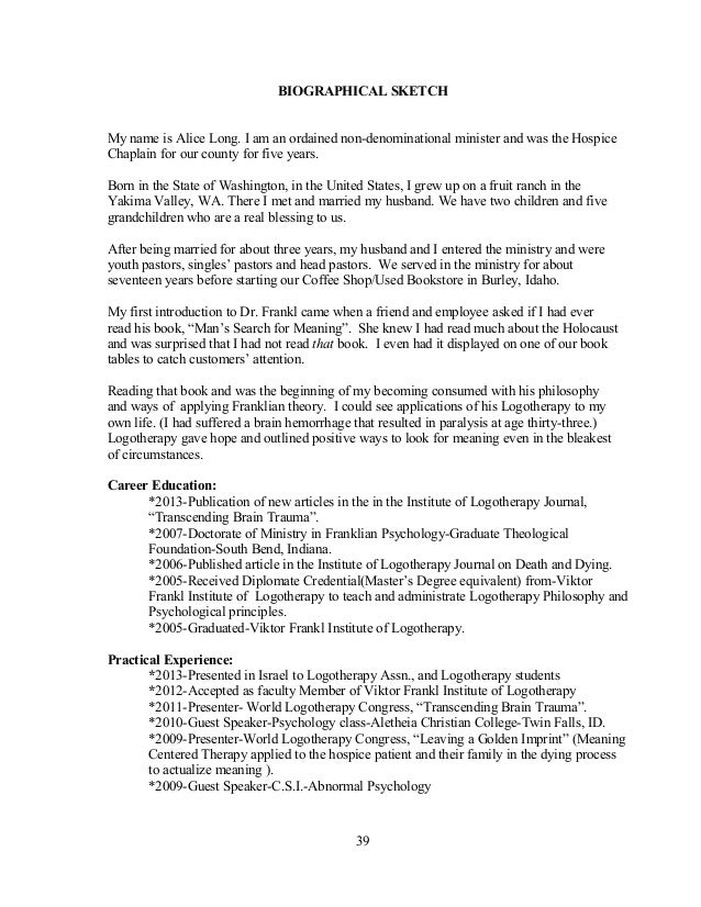 Tips for Writing a Biographical Sketch (With Examples)