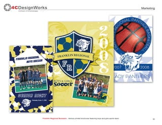 Marketing




Franklin Regional Boosters - Various printed brochures featuring boys and girls sports team.          30
 