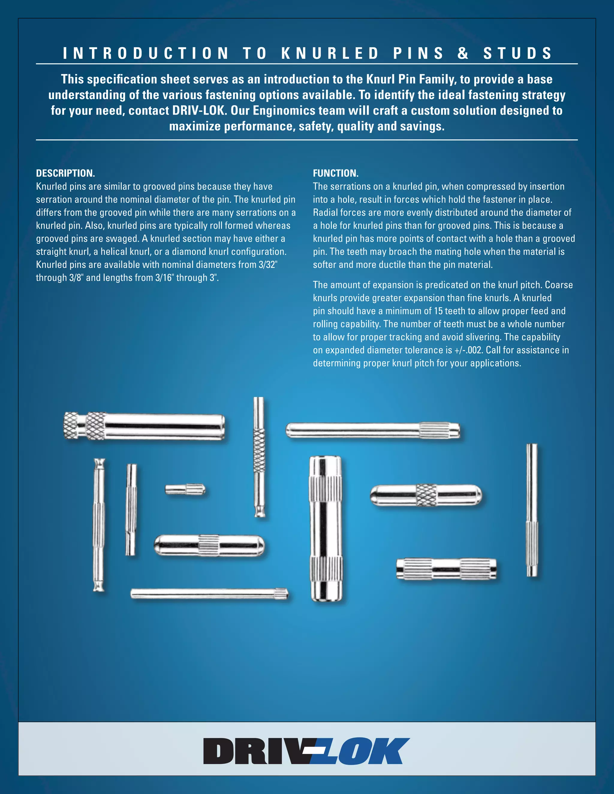 Introduction to Knurled Pins & Studs | PDF