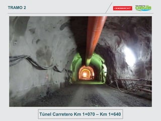 TRAMO 2
Túnel Carretero Km 1+070 – Km 1+640
 