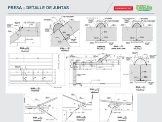 PRESA – DETALLE DE JUNTAS
 