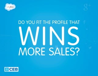 Do you fit the profile that
winsmore sales?
 