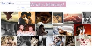 What is Intimacy?
 