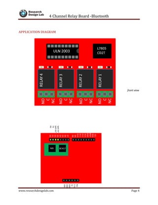 4 Channel Relay Board 5V-Bluetooth Compatible for Arduino | PDF