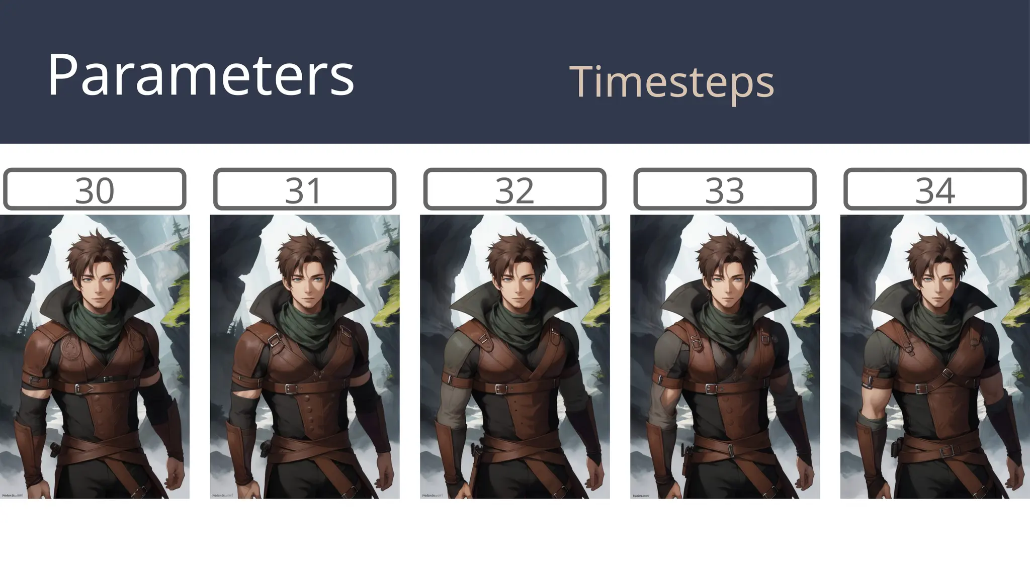 Parameters Timesteps
30 31 32 33 34
 