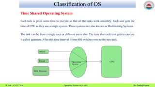 Classification of Operating System | PPT