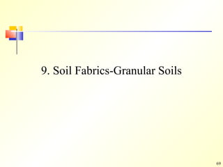 69
9. Soil Fabrics-Granular Soils
 